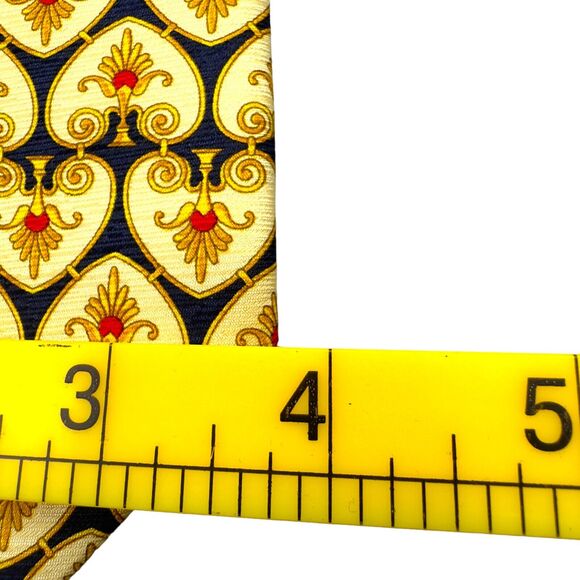 Tutto Matto 100% Silk Dress Tie Made in‎ Italy Bold Geographic Print 58" 3.75" - Picture 9 of 11